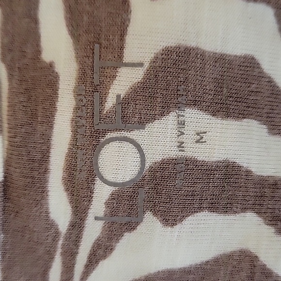 Ann Taylor Loft zebra print tank top womens size M - Picture 7 of 8